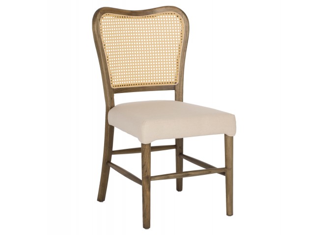 ΚΑΡΕΚΛΑ ΕΠΑΓΓΕΛΜΑΤΙΚΗ ΤΟΟΝ ΞΥΛΟ RATTAN ΥΦΑΣΜΑ 48x54x90Υεκ.HM9406.04