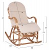 ΚΟΥΝΙΣΤΗ ΠΟΛΥΘΡΟΝΑ ΜΕ ΜΑΞΙΛΑΡΙ SANTA FE RATTAN HM9343 60x103x90Υ εκ.