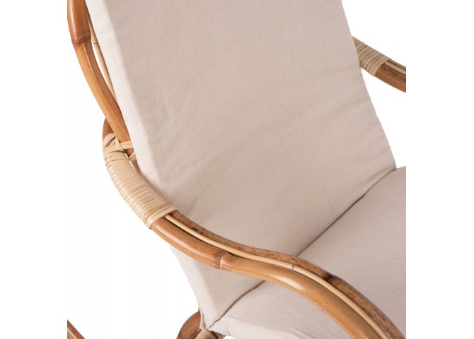 ΚΟΥΝΙΣΤΗ ΠΟΛΥΘΡΟΝΑ ΜΕ ΜΑΞΙΛΑΡΙ SANTA FE RATTAN HM9343 60x103x90Υ εκ.
