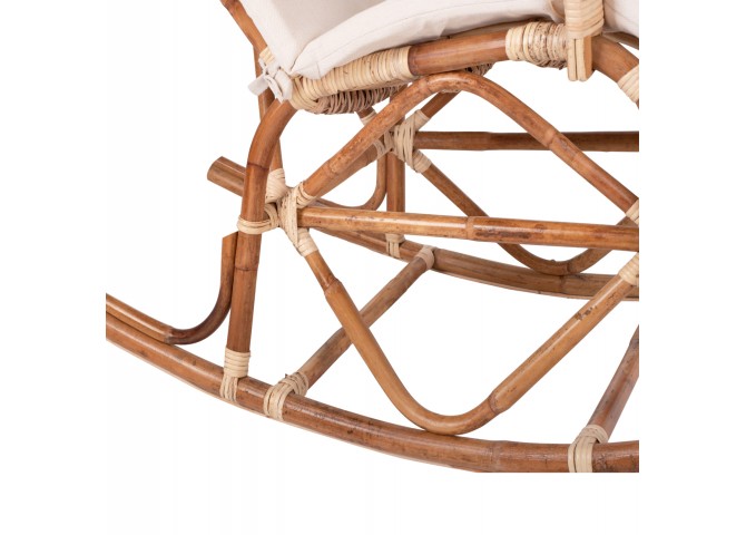 ΚΟΥΝΙΣΤΗ ΠΟΛΥΘΡΟΝΑ ΜΕ ΜΑΞΙΛΑΡΙ SANTA FE RATTAN HM9343 60x103x90Υ εκ.