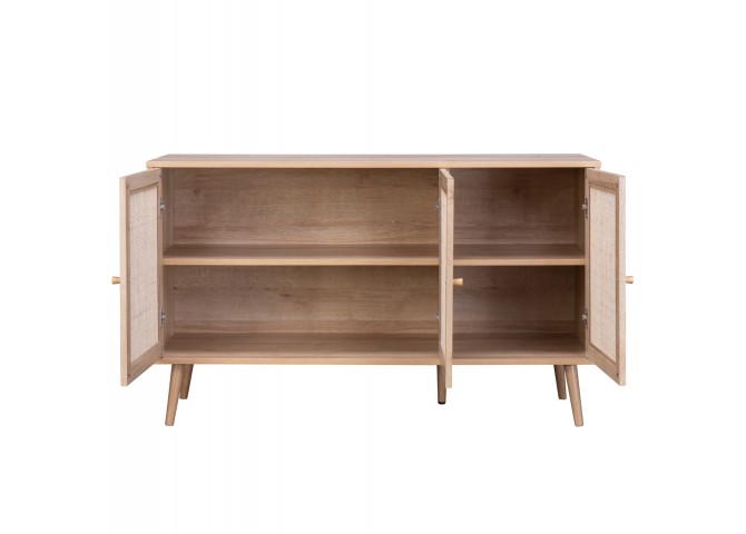 ΜΠΟΥΦΕΣ ΜΕΛΑΜΙΝΗΣ COLM- ΣΥΝΘ. RATTAN ΣΤΙΣ ΠΟΡΤΕΣ HM9220.11 120Χ39Χ70Υεκ.