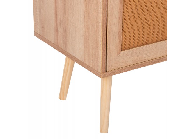 ΜΠΟΥΦΕΣ ΜΕΛΑΜΙΝΗΣ COLM- ΣΥΝΘ. RATTAN ΣΤΙΣ ΠΟΡΤΕΣ HM9220.11 120Χ39Χ70Υεκ.