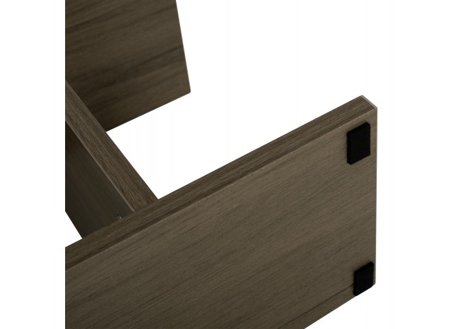 ΒΟΗΘΗΤΙΚΟ ΤΡΑΠΕΖΙ ΜΕ ΡΑΦΙΑ AMEER ΜΕΛΑΜΙΝΗ ΣΕ OLIVE GREY ΧΡΩΜΑ HM8881.12 50x17x56Υεκ.