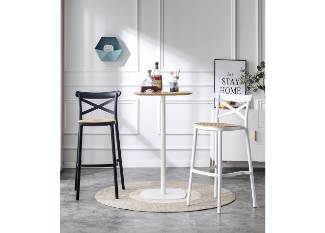 ΣΚΑΜΠΟ ΠΟΛΥΠΡΟΠΥΛΕΝΙΟΥ HM5933.01 ΜΕ ΠΛΑΤΗ ΛΕΥΚΟ ΜΕ ΜΠΕΖ ΚΑΘΙΣΜΑ 41x49x102Υ εκ.