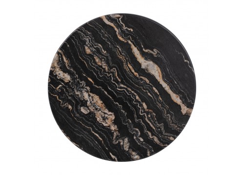 ΕΠΙΦΑΝΕΙΑ ΤΡΑΠΕΖΙΟΥ ΣΤΡΟΓΓΥΛΗ 5787 WERZALIT Φ60 BLACK GOLD MARBLE HM5227.15
