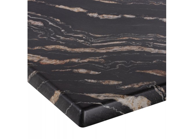 ΕΠΙΦΑΝΕΙΑ ΤΡΑΠΕΖΙΟΥ 5787 ΤΕΤΡΑΓΩΝΗ WERZALIT 60Χ60εκ. BLACK GOLD MARBLE HM5229.15
