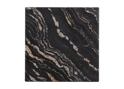ΕΠΙΦΑΝΕΙΑ ΤΡΑΠΕΖΙΟΥ 5787 ΤΕΤΡΑΓΩΝΗ WERZALIT 60Χ60εκ. BLACK GOLD MARBLE HM5229.15