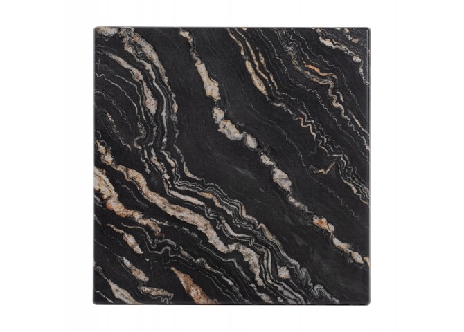 ΕΠΙΦΑΝΕΙΑ ΤΡΑΠΕΖΙΟΥ 5787 ΤΕΤΡΑΓΩΝΗ WERZALIT 60Χ60εκ. BLACK GOLD MARBLE HM5229.15