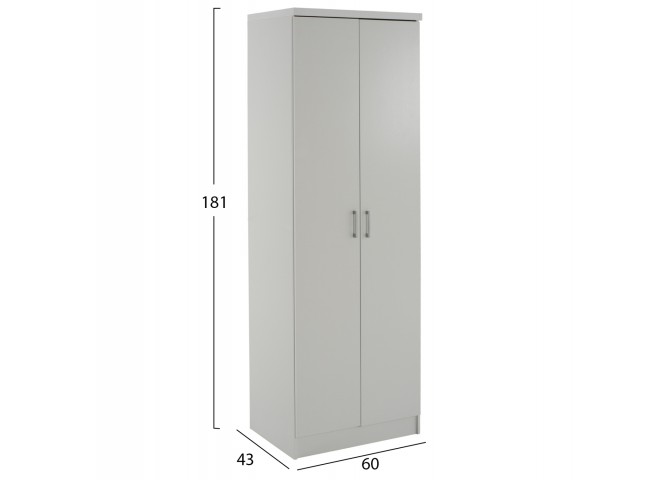ΝΤΟΥΛΑΠΑ 2ΦΥΛΛΗ BAILEY ΜΕ ΤΡΙΑ ΡΑΦΙΑ HM337.05 ΜΕΛΑΜΙΝΗ ΛΕΥΚΗ 60Χ43Χ181Υεκ.