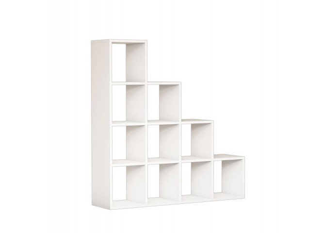 ΒΙΒΛΙΟΘΗΚΗ ΜΕΛΑΜΙΝΗΣ SCALE ΛΕΥΚΟ 120x30x123,6Υεκ.HM9238.11