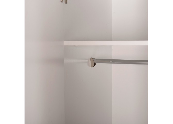 ΝΤΟΥΛΑΠΑ 3ΦΥΛΛΗ CARLY HM384.05 ΜΕ ΔΥΟ ΣΥΡΤΑΡΙΑ ΛΕΥΚΗ 150X55Χ180Υεκ.