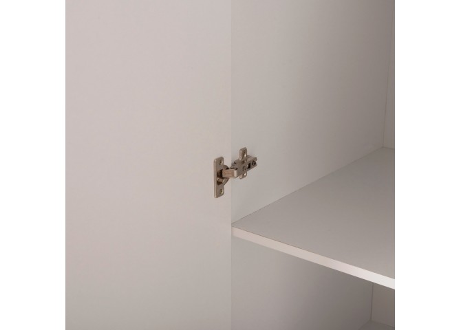 ΝΤΟΥΛΑΠΑ 3ΦΥΛΛΗ CARLY HM384.05 ΜΕ ΔΥΟ ΣΥΡΤΑΡΙΑ ΛΕΥΚΗ 150X55Χ180Υεκ.