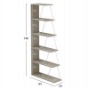 ΒΙΒΛΙΟΘΗΚΗ ΜΕΛΑΜΙΝΗΣ MINI TARS SONAMA ΛΕΥΚΟ HM2241.11 65x22x146Υ εκ.