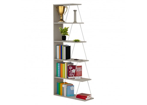 ΒΙΒΛΙΟΘΗΚΗ ΜΕΛΑΜΙΝΗΣ MINI TARS SONAMA ΛΕΥΚΟ HM2241.11 65x22x146Υ εκ.
