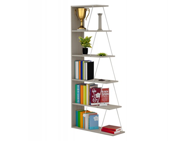 ΒΙΒΛΙΟΘΗΚΗ ΜΕΛΑΜΙΝΗΣ MINI TARS SONAMA ΛΕΥΚΟ HM2241.11 65x22x146Υ εκ.