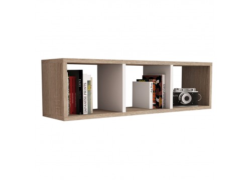 ΡΑΦΙΕΡΑ ΤΟΙΧΟΥ ΜΕΛΑΜΙΝΗΣ SONAMA & ΛΕΥΚΟ HM9228.12 90x22x25,6Υ εκ.