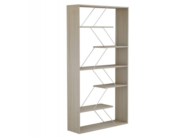 ΒΙΒΛΙΟΘΗΚΗ ΜΕΛΑΜΙΝΗΣ TARS SONAMA-ΛΕΥΚΟ 84x24x157Υεκ.HM2240.11