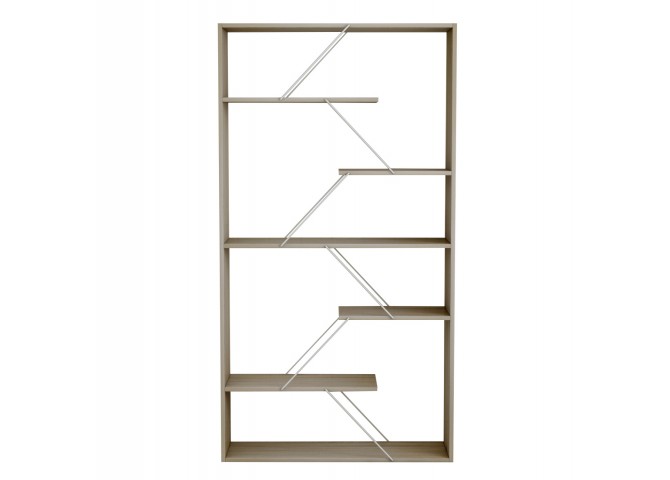 ΒΙΒΛΙΟΘΗΚΗ ΜΕΛΑΜΙΝΗΣ TARS SONAMA-ΛΕΥΚΟ 84x24x157Υεκ.HM2240.11