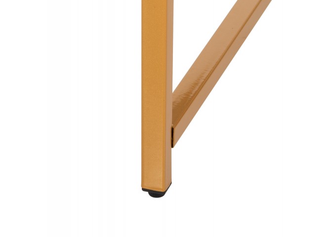 ΤΡΑΠΕΖΙ ΣΑΛΟΝΙΟΥ HM9420.01 WHITE MARBLE ΜΕΛΑΜΙΝΗ-ΧΡΥΣΗ ΜΕΤΑΛΛΙΚΗ ΒΑΣΗ Φ80x48,5Yεκ.