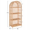 ΒΙΒΛΙΟΘΗΚΗ HM9552 ΑΠΟ ΦΥΣΙΚΟ RATTAN ΣΕ ΦΥΣΙΚΟ ΧΡΩΜΑ 80x40x182Υεκ.