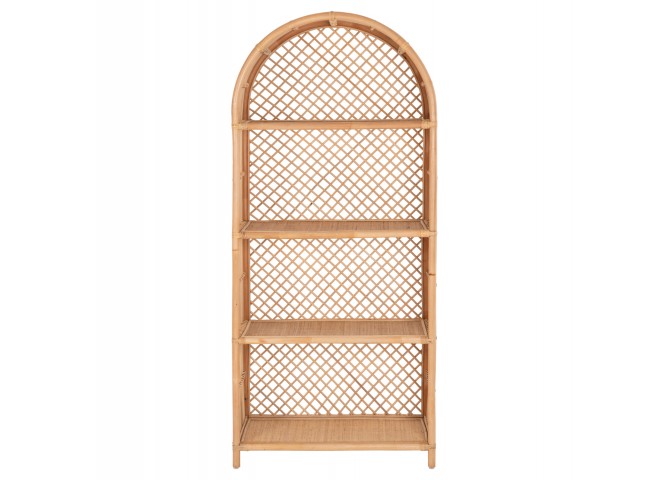 ΒΙΒΛΙΟΘΗΚΗ HM9552 ΑΠΟ ΦΥΣΙΚΟ RATTAN ΣΕ ΦΥΣΙΚΟ ΧΡΩΜΑ 80x40x182Υεκ.
