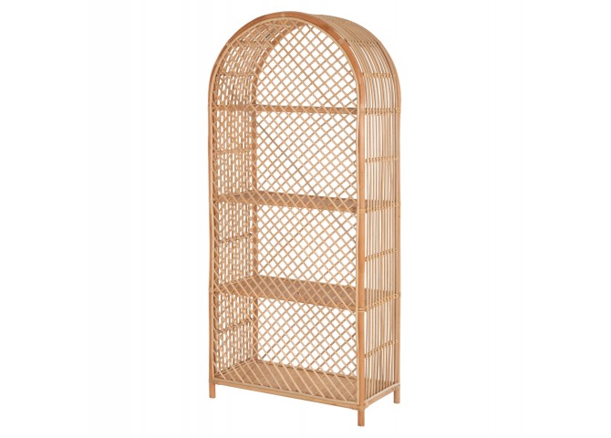 ΒΙΒΛΙΟΘΗΚΗ HM9552 ΑΠΟ ΦΥΣΙΚΟ RATTAN ΣΕ ΦΥΣΙΚΟ ΧΡΩΜΑ 80x40x182Υεκ.