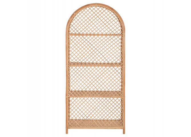 ΒΙΒΛΙΟΘΗΚΗ HM9552 ΑΠΟ ΦΥΣΙΚΟ RATTAN ΣΕ ΦΥΣΙΚΟ ΧΡΩΜΑ 80x40x182Υεκ.