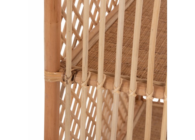 ΒΙΒΛΙΟΘΗΚΗ HM9552 ΑΠΟ ΦΥΣΙΚΟ RATTAN ΣΕ ΦΥΣΙΚΟ ΧΡΩΜΑ 80x40x182Υεκ.