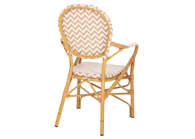 ΠΟΛΥΘΡΟΝΑ ΑΛΟΥΜΙΝΙΟΥ BAMBOO LOOK ΦΥΣΙΚΟ - ΛΕΥΚΟ HM5928.03 55x58x95 εκ.