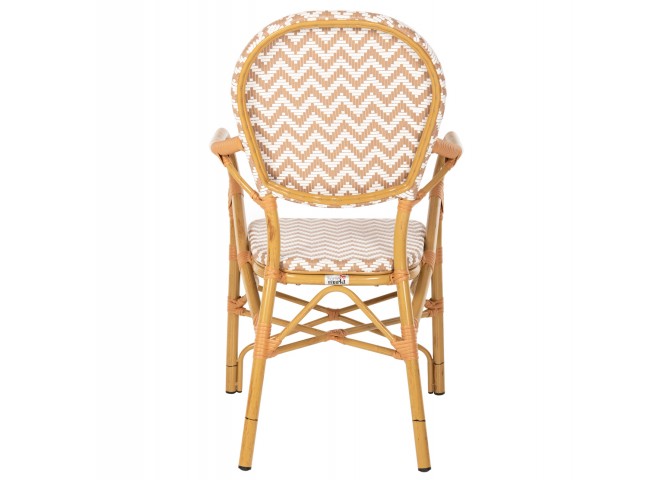 ΠΟΛΥΘΡΟΝΑ ΑΛΟΥΜΙΝΙΟΥ BAMBOO LOOK ΦΥΣΙΚΟ - ΛΕΥΚΟ HM5928.03 55x58x95 εκ.