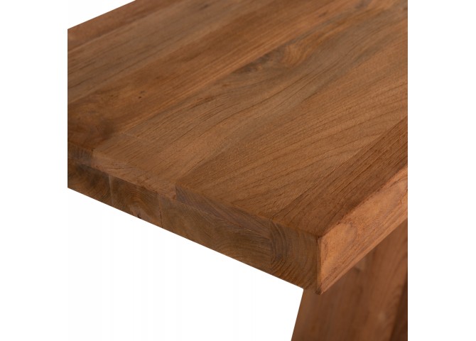 ΚΟΝΣΟΛΑ ΑΠΟ ΞΥΛΟ ΤΕΑΚ ΦΥΣΙΚΟ ΧΡΩΜΑ HM9555 220x50x90Υεκ.