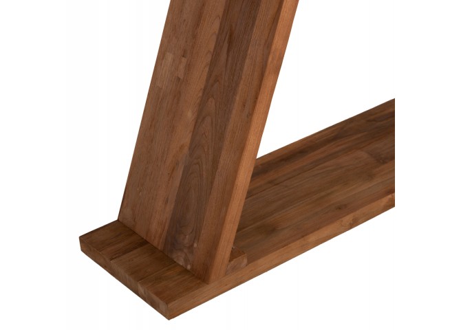 ΚΟΝΣΟΛΑ ΑΠΟ ΞΥΛΟ ΤΕΑΚ ΦΥΣΙΚΟ ΧΡΩΜΑ HM9555 220x50x90Υεκ.