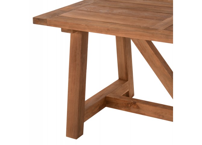 ΤΡΑΠΕΖΙ ΤΡΑΠΕΖΑΡΙΑΣ HM7922 RECYCLED TEAK ΣΕ ΦΥΣΙΚΟ ΧΡΩΜΑ 200X100X75Yεκ.