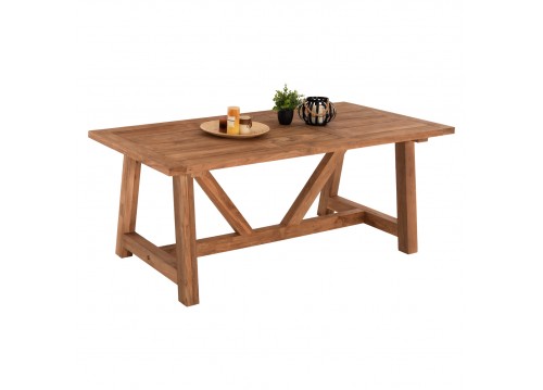 ΤΡΑΠΕΖΙ ΤΡΑΠΕΖΑΡΙΑΣ HM7922 RECYCLED TEAK ΣΕ ΦΥΣΙΚΟ ΧΡΩΜΑ 200X100X75Yεκ.