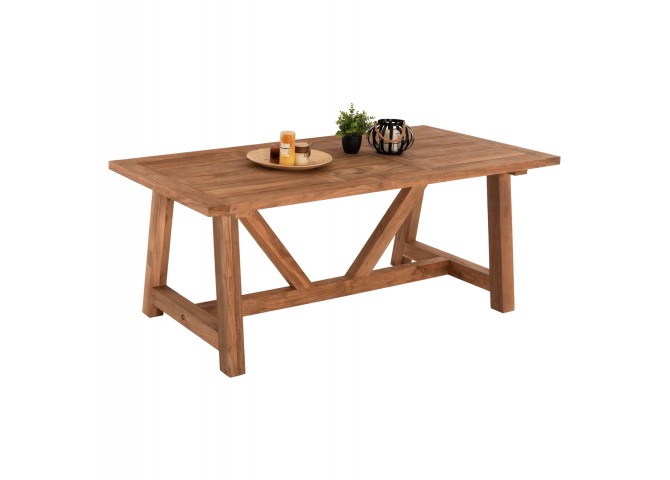 ΤΡΑΠΕΖΙ ΤΡΑΠΕΖΑΡΙΑΣ HM7922 RECYCLED TEAK ΣΕ ΦΥΣΙΚΟ ΧΡΩΜΑ 200X100X75Yεκ.