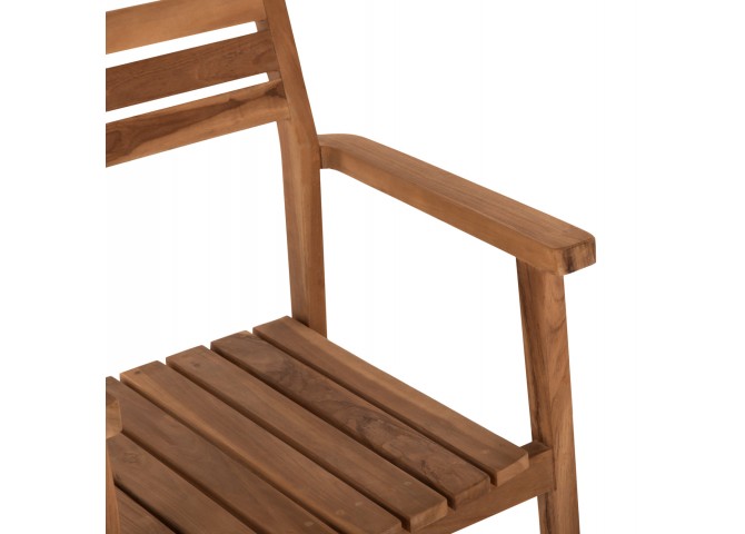 ΠΟΛΥΘΡΟΝΑ ΞΥΛΟ TEAK ΣΤΟΙΒΑΖΟΜΕΝΗ HM9534 ΣΕ ΦΥΣΙΚΟ ΧΡΩΜΑ 60x54x87Y εκ.