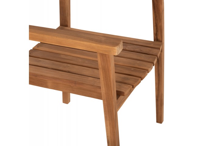 ΠΟΛΥΘΡΟΝΑ ΞΥΛΟ TEAK ΣΤΟΙΒΑΖΟΜΕΝΗ HM9534 ΣΕ ΦΥΣΙΚΟ ΧΡΩΜΑ 60x54x87Y εκ.