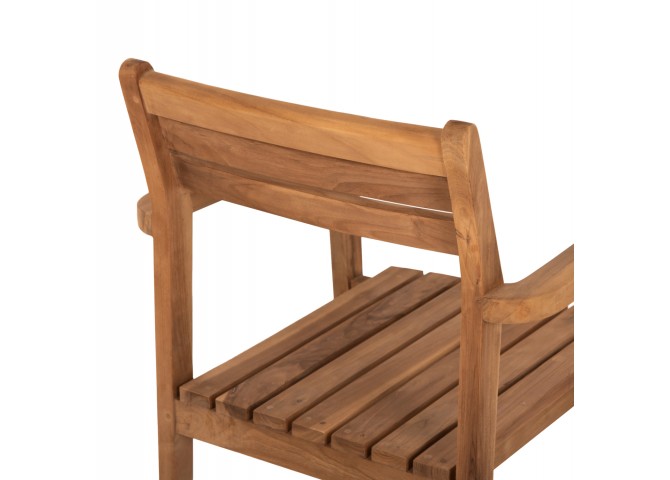 ΠΟΛΥΘΡΟΝΑ ΞΥΛΟ TEAK ΣΤΟΙΒΑΖΟΜΕΝΗ HM9534 ΣΕ ΦΥΣΙΚΟ ΧΡΩΜΑ 60x54x87Y εκ.