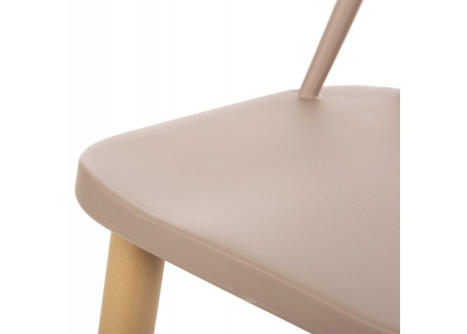 ΣΚΑΜΠΟ ΜΠΑΡ ΜΕΣ.ΥΨΟΥΣ VANESSA HM9300.25 ΚΑΠΟΥΤΣΙΝΟ PP & ΠΟΔΙΑ ΟΨΗ ΞΥΛΟΥ 45,5x46x97Υεκ