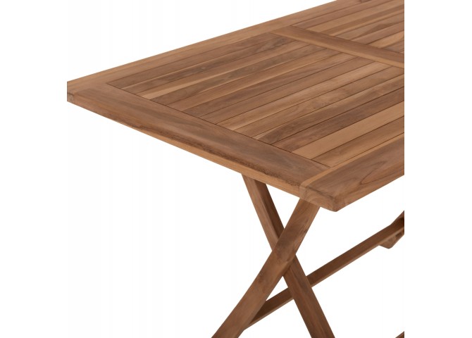 ΤΡΑΠΕΖΙ ΤΡΑΠΕΖΑΡΙΑΣ KENDALL ΠΤΥΣΣΟΜΕΝΟ HM9542 TEAK ΣΕ ΦΥΣΙΚΟ ΧΡΩΜΑ 120x80x75Yεκ.