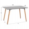 ΤΡΑΠΕΖΙ MINIMAL HM8581.02 ΜΑΥΡΟ MDF-ΠΟΔΙΑ ΟΞΙΑ ΣΕ ΦΥΣΙΚΟ ΧΡΩΜΑ- 120Χ60X74Υεκ.