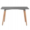 ΤΡΑΠΕΖΙ MINIMAL HM8581.02 ΜΑΥΡΟ MDF-ΠΟΔΙΑ ΟΞΙΑ ΣΕ ΦΥΣΙΚΟ ΧΡΩΜΑ- 120Χ60X74Υεκ.