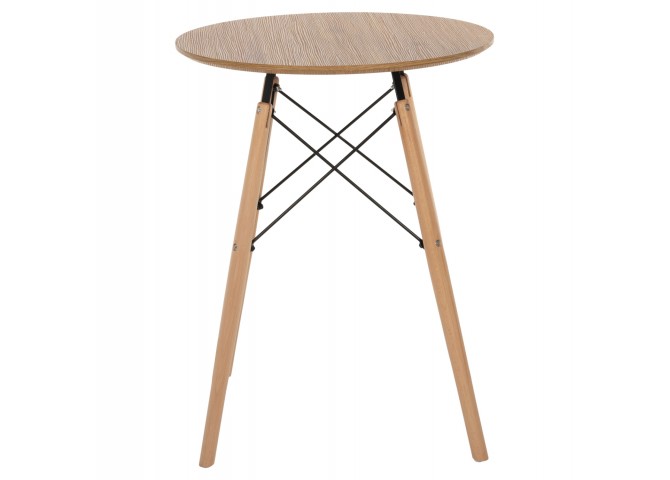 ΤΡΑΠΕΖΙ ΣΤΡΟΓΓΥΛΟ MINIMAL HM0060.04 ΦΥΣΙΚΟ ΧΡΩΜΑ MDF-ΠΟΔΙΑ ΟΞΙΑΣ ΣΕ ΦΥΣΙΚΟ ΧΡΩΜΑ Φ60Χ76Υεκ.