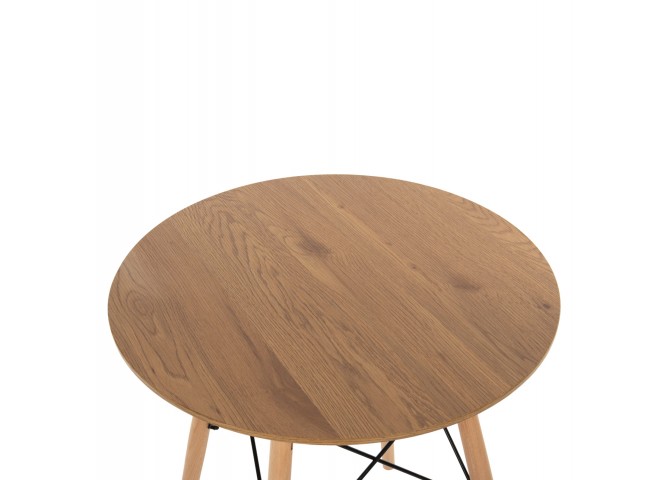 ΤΡΑΠΕΖΙ ΣΤΡΟΓΓΥΛΟ MINIMAL HM0060.04 ΦΥΣΙΚΟ ΧΡΩΜΑ MDF-ΠΟΔΙΑ ΟΞΙΑΣ ΣΕ ΦΥΣΙΚΟ ΧΡΩΜΑ Φ60Χ76Υεκ.