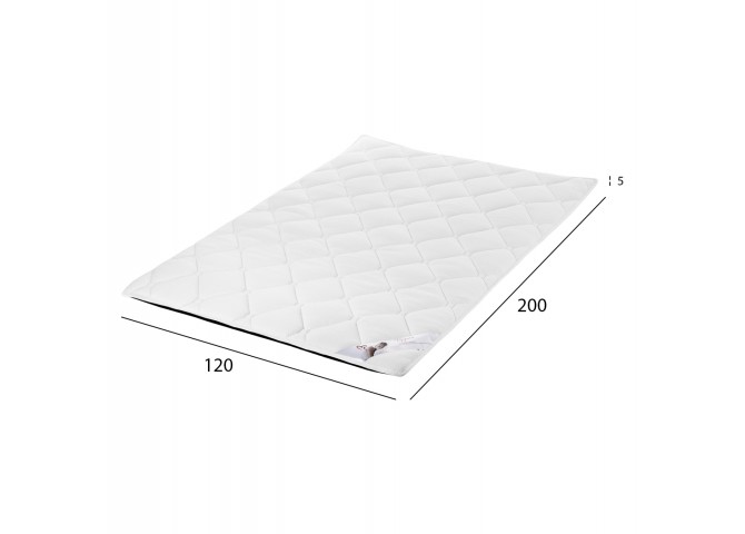 ΑΝΩΣΤΡΩΜΑ HM670.08 ΜΕ FOAM ΛΕΥΚΟ 120x200x5Y εκ.