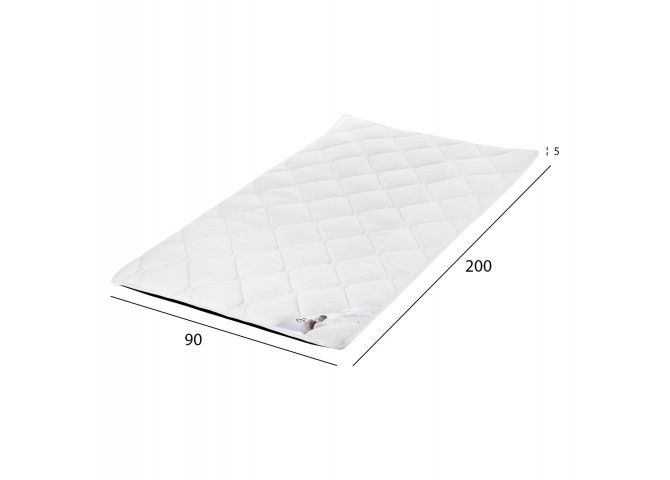 ΑΝΩΣΤΡΩΜΑ HM670.07 ΜΕ FOAM ΛΕΥΚΟ 90x200x5Y εκ.