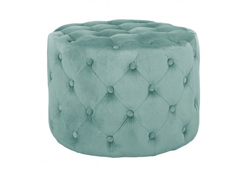 ΣΚΑΜΠΟ KASSIE ΦΥΣΤΙΚΙ ΒΕΛΟΥΔΟ ΤΥΠΟΥ CHESTERFIELD HM8406.07 Φ60X43Υ εκ.