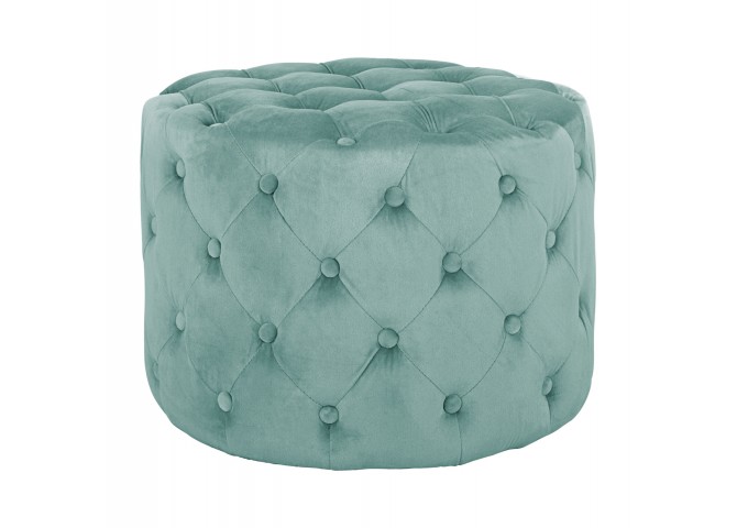 ΣΚΑΜΠΟ KASSIE ΦΥΣΤΙΚΙ ΒΕΛΟΥΔΟ ΤΥΠΟΥ CHESTERFIELD HM8406.07 Φ60X43Υ εκ.