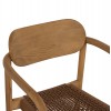 ΠΟΛΥΘΡΟΝΑ OSLO HM9636.01 ΞΥΛΟ TEAK ΦΥΣΙΚΟ & ΜΠΕΖ ΣΧΟΙΝΙ 55x54x80Y εκ.