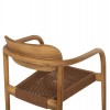 ΠΟΛΥΘΡΟΝΑ OSLO HM9636.01 ΞΥΛΟ TEAK ΦΥΣΙΚΟ & ΜΠΕΖ ΣΧΟΙΝΙ 55x54x80Y εκ.